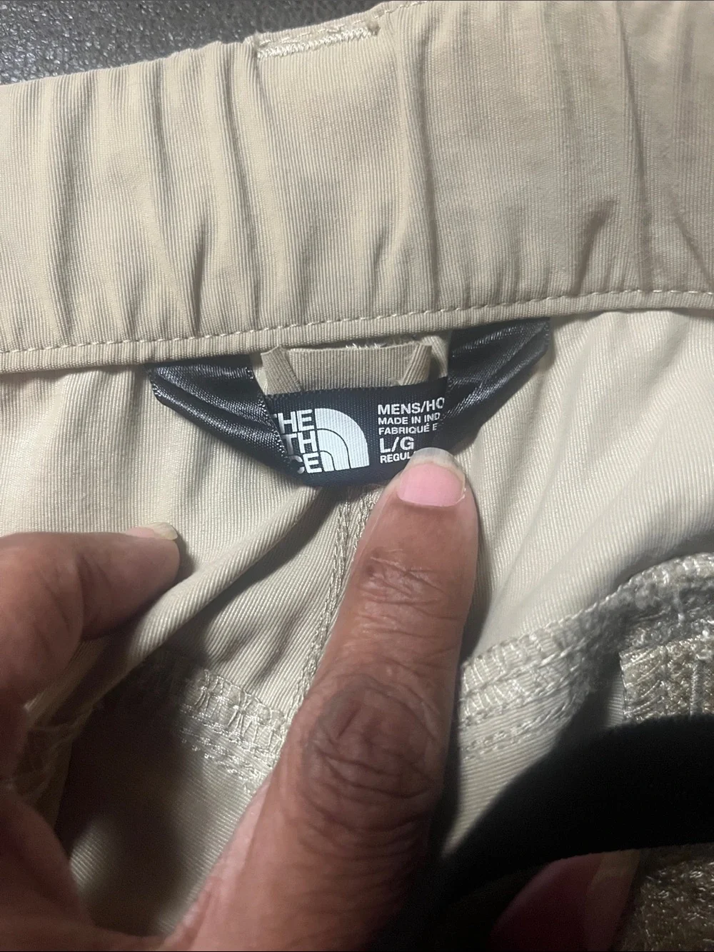 The North Face Men's Khaki Cargo Hiking Pants Light Tan Camping